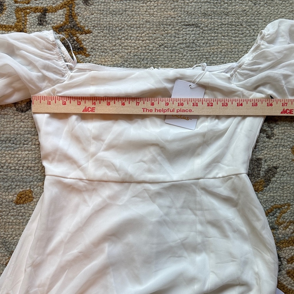 NEW w/tag Lulus Adorna White Off-the-Shoulder Maxi Dress - Picture 11 of 12